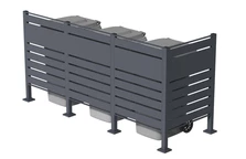 Boîtier pour 3 poubelles 120l ou 240l Halen CoverTech anthracite