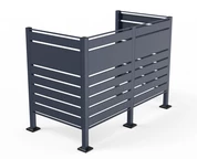 Caisson pour 2 poubelles de 120l ou 240l Halen CoverTech anthracite