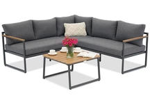 Coin de jardin en aluminium Bresso Garden Point anthracite