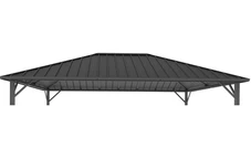 Garden Point Ithaca 3x3 anthracite toit gazebo