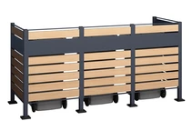 Enceinte pour 3 poubelles 120l ou 240l Breda CoverTech