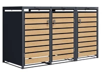 Enceinte pour 3 poubelles 120l ou 240l Bremen CoverTech