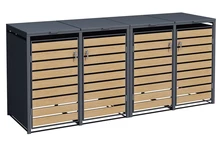 Enceinte pour 4 poubelles 120l ou 240l Bremen CoverTech