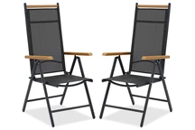 Ensemble de chaises en aluminium Verona Wood Garden Point - 2 pièces