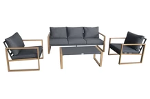 Ensemble de meubles de jardin Belluno Garden Point en aluminium anthracite