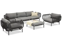 Ensemble de meubles de jardin Perez Coffee 5 anthracite Garden Point