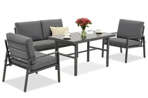 Ensemble de meubles de jardin Vigo Apetito 4 anthracite Garden Point