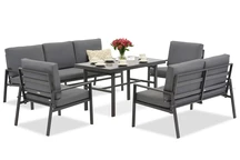 Ensemble de meubles de jardin Vigo Apetito 7 anthracite Garden Point