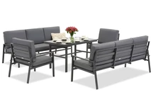 Ensemble de meubles de jardin Vigo Apetito 8 anthracite Garden Point