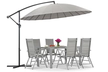 Garden Point Monza Parapluie de jardin anthracite de 3m de diamètre