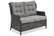 Garden Point anthracite Malaga anthracite canapé deux places en technorattan