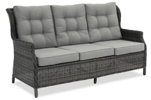 Garden Point anthracite Malaga canapé trois places en technorattan