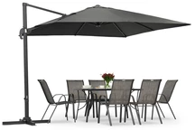 Garden Point anthracite Siena 3x3m parapluie de jardin