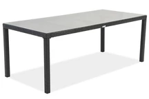 Grande table Technorattan Milan 200 cm Garden Point noir