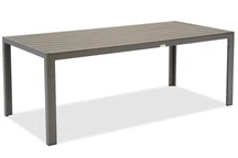 Grande table de jardin en polywood aluminium 200 cm Verona Garden Point gris