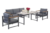 Guarda Apetito 5 Garden Point meubles de jardin en acier anthracite
