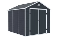 Maison à outils en plastique Bergen 2,4 x 2,8 m CoverTech anthracite