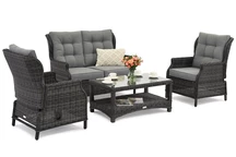 Malaga Coffee 4 anthracite Garden Point garden furniture set