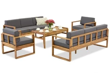Meuble de jardin en bois d'acacia Maskat Coffee 8 Garden Point