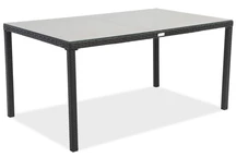 Milan Garden Point table technorattan noir
