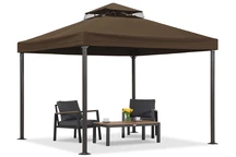 Pavillon de jardin marron Valencia 3x3 m Garden Point