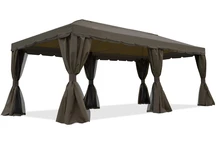 Pavillon de jardin marron Valencia 3x6 m Garden Point