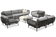 Perez Coffee 7 anthracite Ensemble de meubles de jardin Garden Point