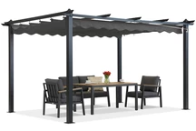 Pergola de terrasse Barbados 3x3 m Garden Point anthracite