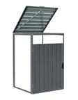 Extension d'enceinte avec support pour 1 conteneur de 120l ou 240l Alabama CoverTech anthracite