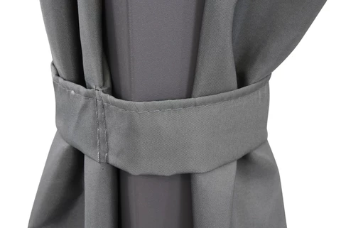 Sardinia 3x3 gazebo en métal avec rideaux Garden Point anthracite