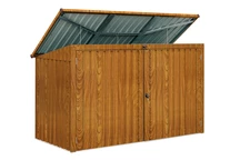Stockage de poubelles 3 x 240l Hamilton StoreBoss marron