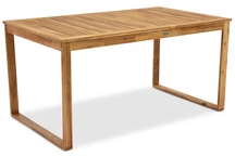 Table de jardin en bois d'acacia Mumbai Garden Point