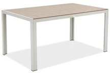 Verona Garden Point table de jardin en aluminium polywood beige