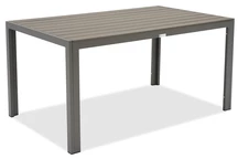 Verona Garden Point table de jardin en aluminium polywood gris