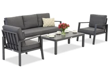 Zakintos Coffee 5 anthracite Garden Point technorattan set