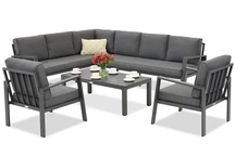 Zakintos Corner 7 anthracite Garden Point kit aluminium