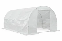 Tunnel en aluminium pour la culture de plantes 3x4,5m blanc
