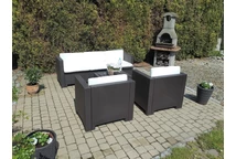 Salon de jardin Colorado Coffee 5 marron Bica