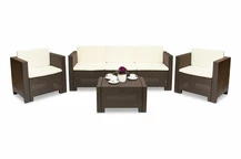 Salon de jardin Colorado Coffee 5 marron Bica