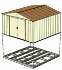 Socle de fondation pour maisons Arrow 3 x 3,6, 3 x 4 et 3 x 4,3