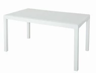 Table en polyrotin blanc Houston
